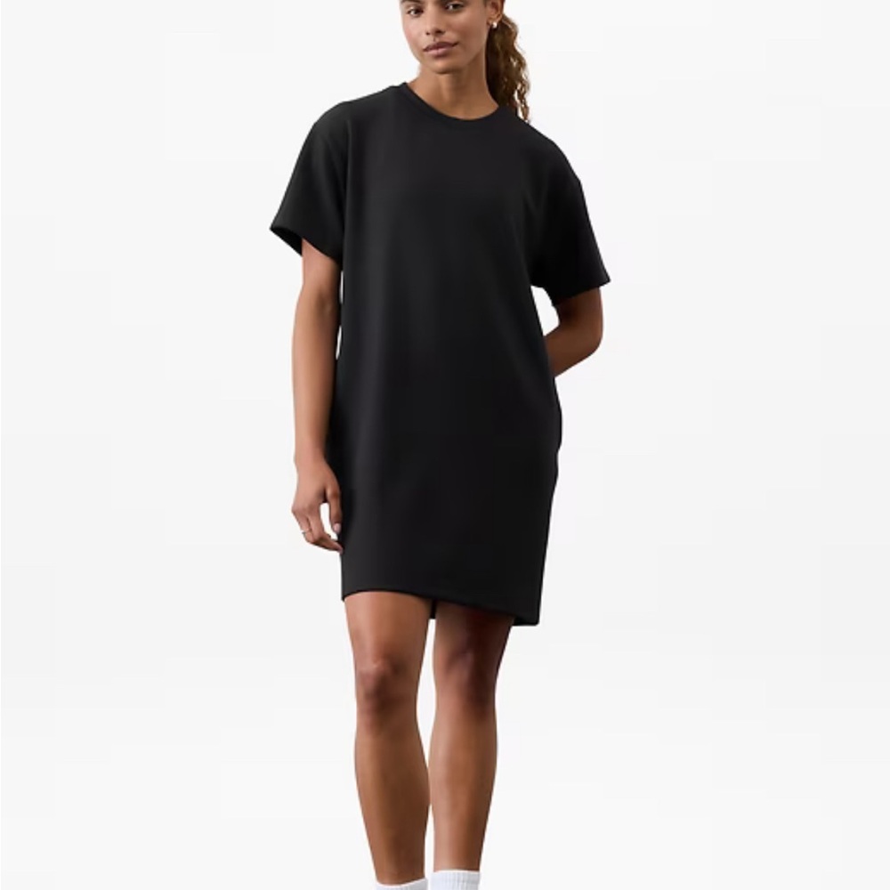 NWT Athleta Black T-Shirt Dress